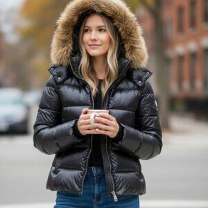 Zara | Jackets & Coats | Nwt Zara Cropped Metallic Puffer Anorak